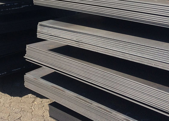 St52 St37 ألواح الصلب الإنشائية المدلفنة على الساخن ， 3m صفيحة مسطحة من الفولاذ الطري